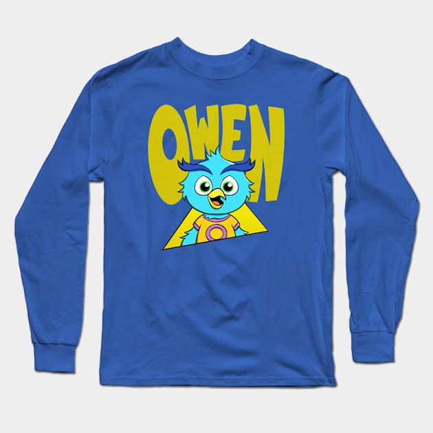 Owen The Owl Long Sleeve T-Shirt by Jason Sharman